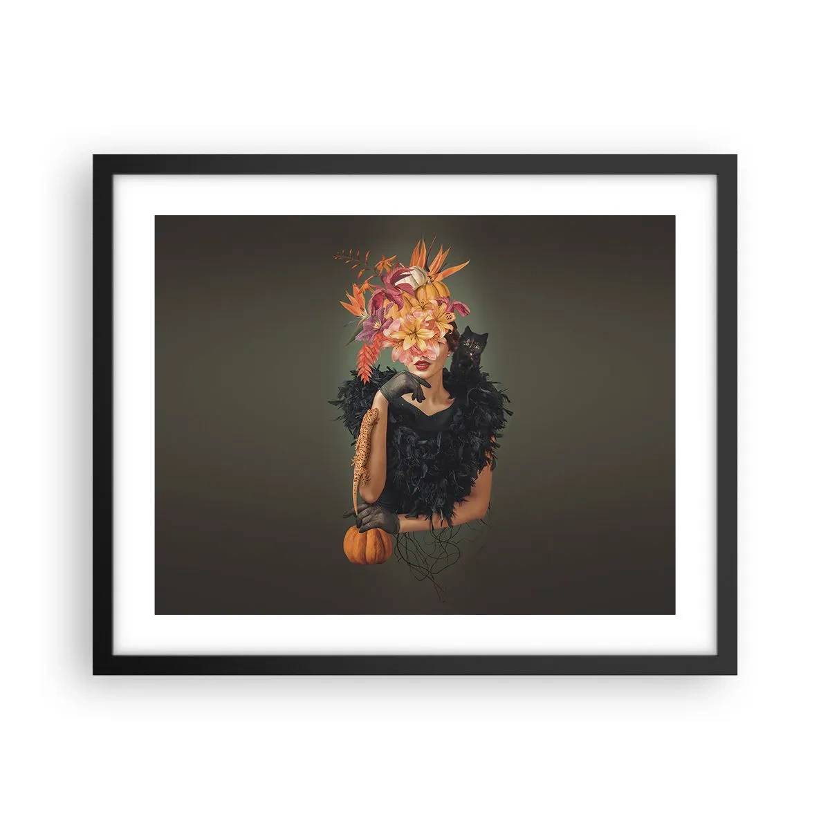 Pôster com moldura preta - O feitiço da bruxa - 50x40 cm