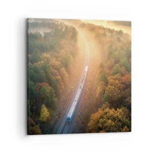 Quadro em tela - Uma viagem de outono - 70x70 cm