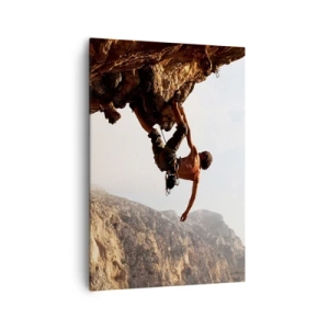 Quadro em tela - O mundo encolhido num punhado de rochas - 70x100 cm