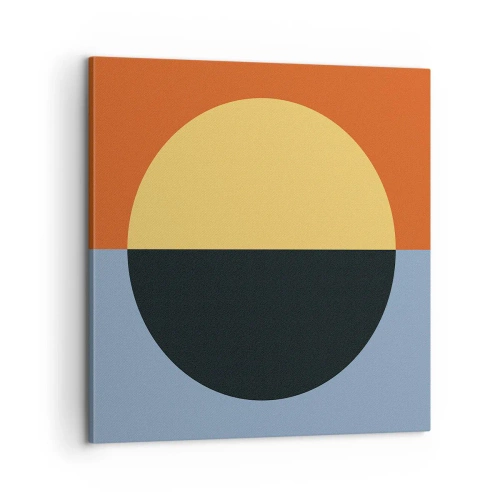 Quadro em tela - Composição do calor e do frio - 60x60 cm