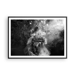 Pôster com moldura preta - A própria mãe – natureza - 100x70 cm