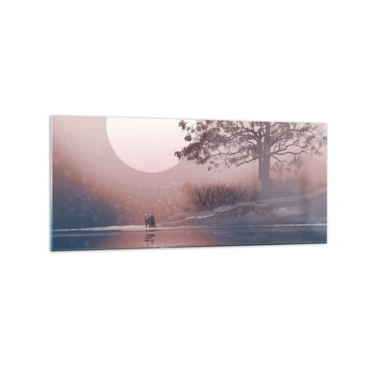 Quadro em vidro - Maravilhas da noite - 120x50 cm