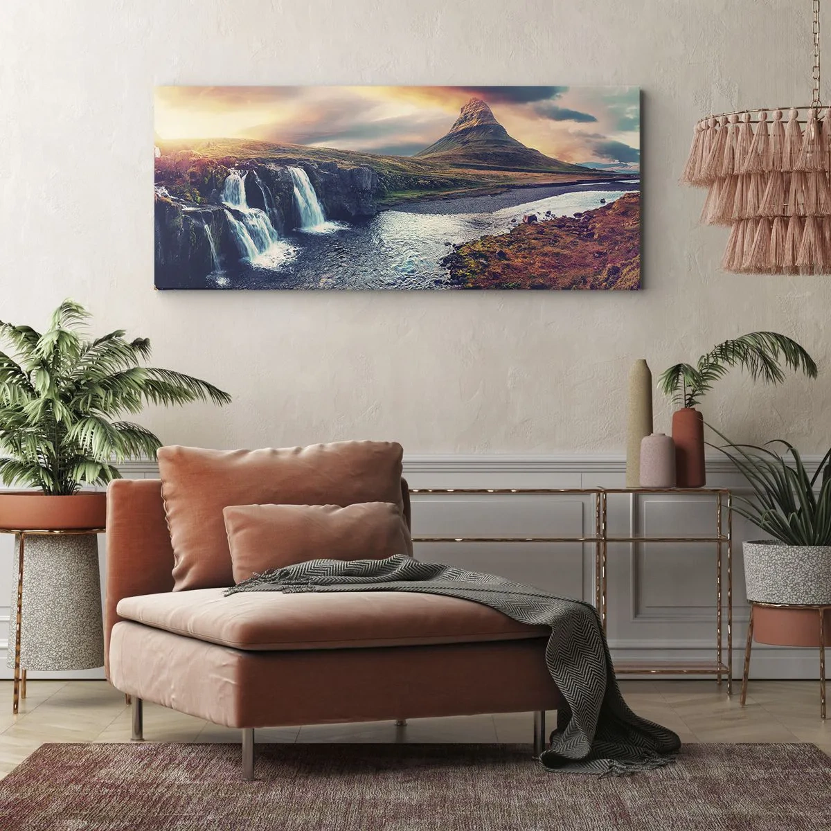 Quadro em tela - Na majestade da natureza - 140x50 cm