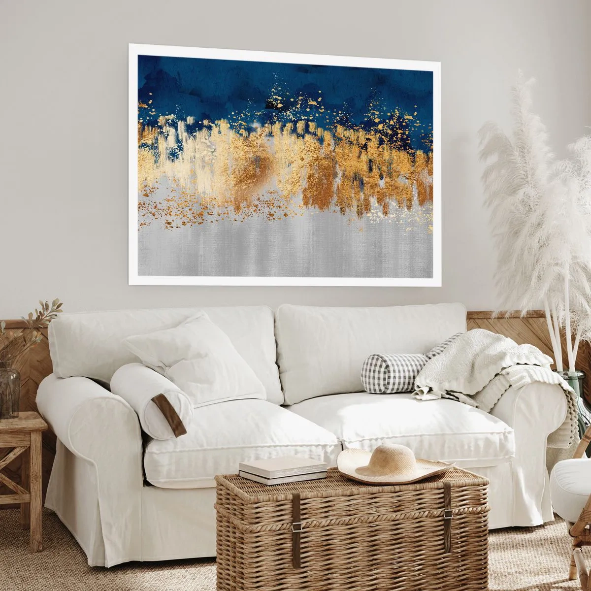 Pôster - Uma composição moderna com brilho - 100x70 cm
