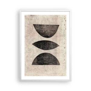 Pôster em moldura branca - Abstração étnica - 50x70 cm