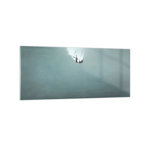 Quadro em vidro - Nos braços do oceano - 120x50 cm