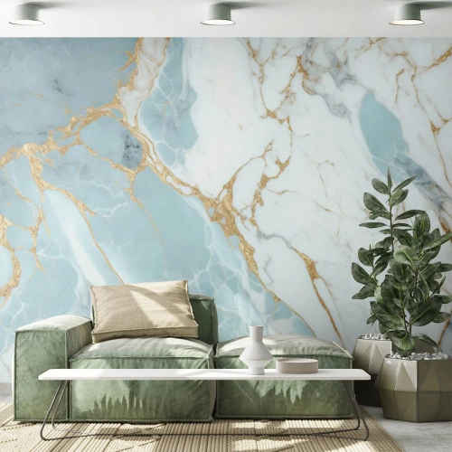 Papel de Parede Premium Sand - Riqueza de pedra - Art Deco, Glamour, Mármore - 100x70 cm