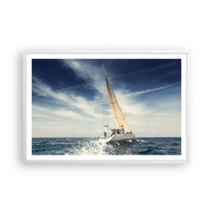 Pôster em moldura branca - Não nos alcançarão! - 91x61 cm