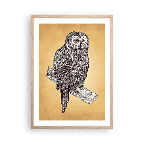Pôster com moldura de carvalho claro - Ornamentos intrincados de sabedoria - 50x70 cm
