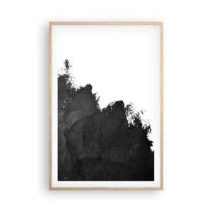 Pôster com moldura de carvalho claro - Elementos: terra - 61x91 cm