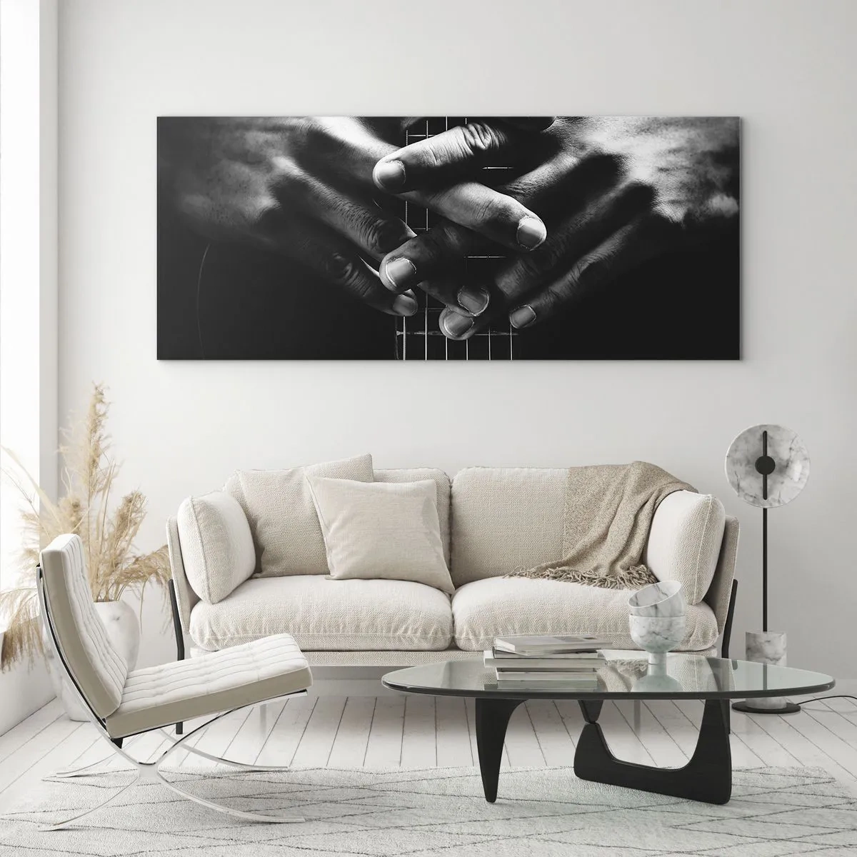 Quadro em vidro - Oração do artista - 120x50 cm