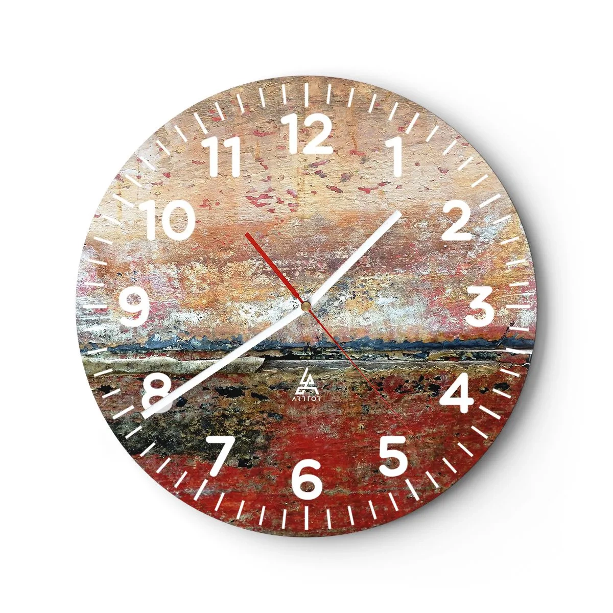 Relógio de parede - Relógio em vidro - Talvez seja o mar - 40x40 cm