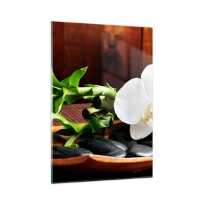 Quadro em vidro - Renda-se ao toque da natureza - 50x70 cm