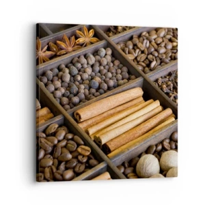Quadro em tela - Um tesouro de aromas - 30x30 cm