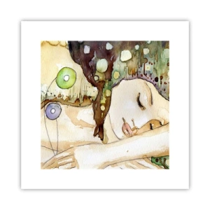 Pôster - Um sonho Violeta Esmeralda - 30x30 cm