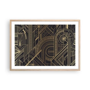 Pôster com moldura de carvalho claro - Conceitos, ideias, planos - 70x50 cm