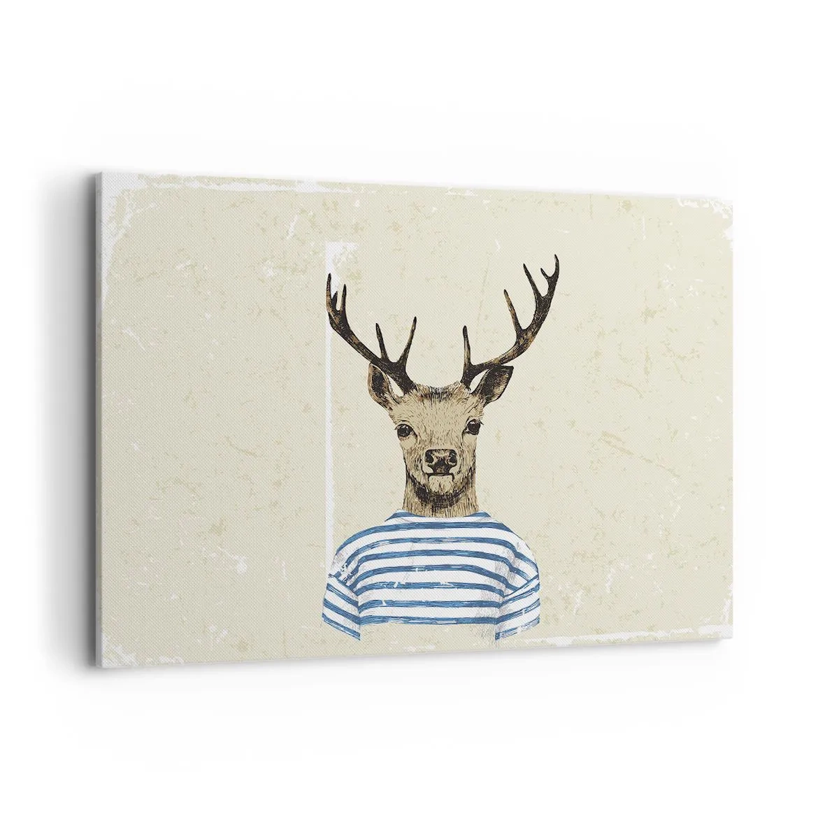 Quadro em tela - Porque eu gosto de camisas listradas! - 120x80 cm