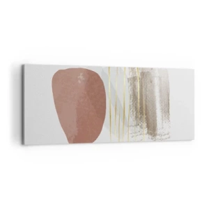 Quadro em tela - Colunata abstrata - 100x40 cm
