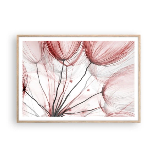 Pôster com moldura de carvalho claro - Antes da partida - 100x70 cm