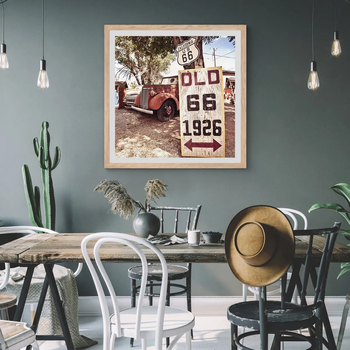 Pôster com moldura de carvalho claro - A lenda de uma província americana - 30x30 cm