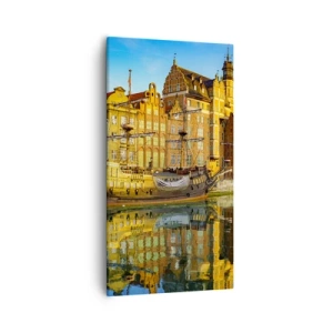 Quadro em tela - Imagem espelhada do passado - 55x100 cm