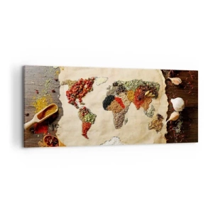 Quadro em tela - Todos os gostos do mundo - 120x50 cm