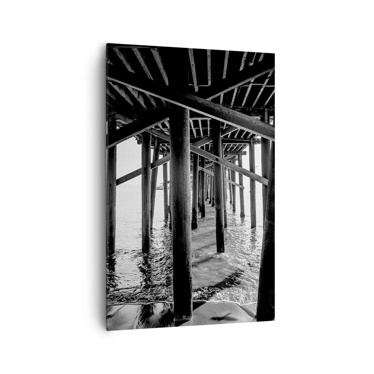 Quadro em tela - Refúgio na praia - 80x120 cm