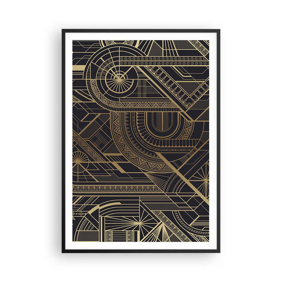 Pôster com moldura preta - Conceitos, ideias, planos - 70x100 cm