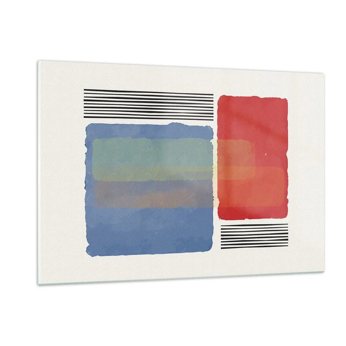 Quadro em vidro - A alma da geometria - 120x80 cm