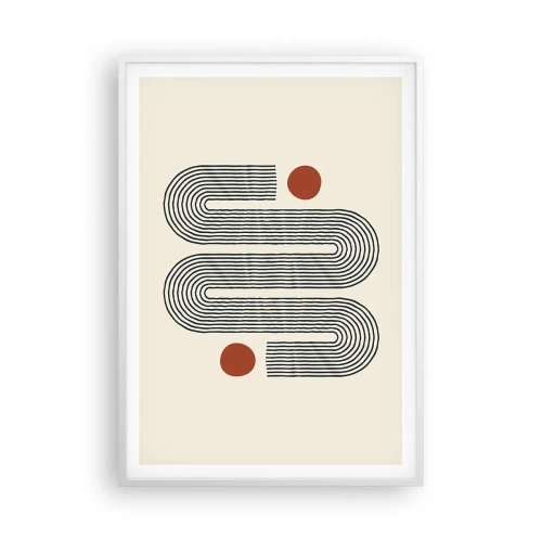 Pôster em moldura branca - Do início ao fim - 70x100 cm