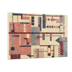 Quadro em vidro - Combinação de verticais e horizontais - 120x80 cm