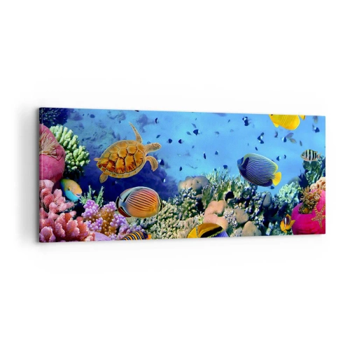 Quadro em tela - E o que sabemos sobre a vida... - 100x40 cm