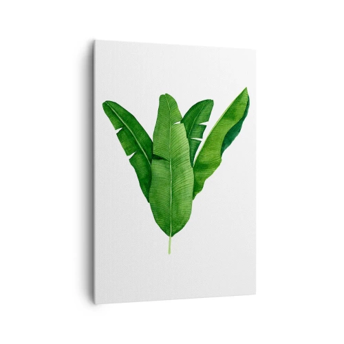 Quadro em tela - Simetria verde - 70x100 cm