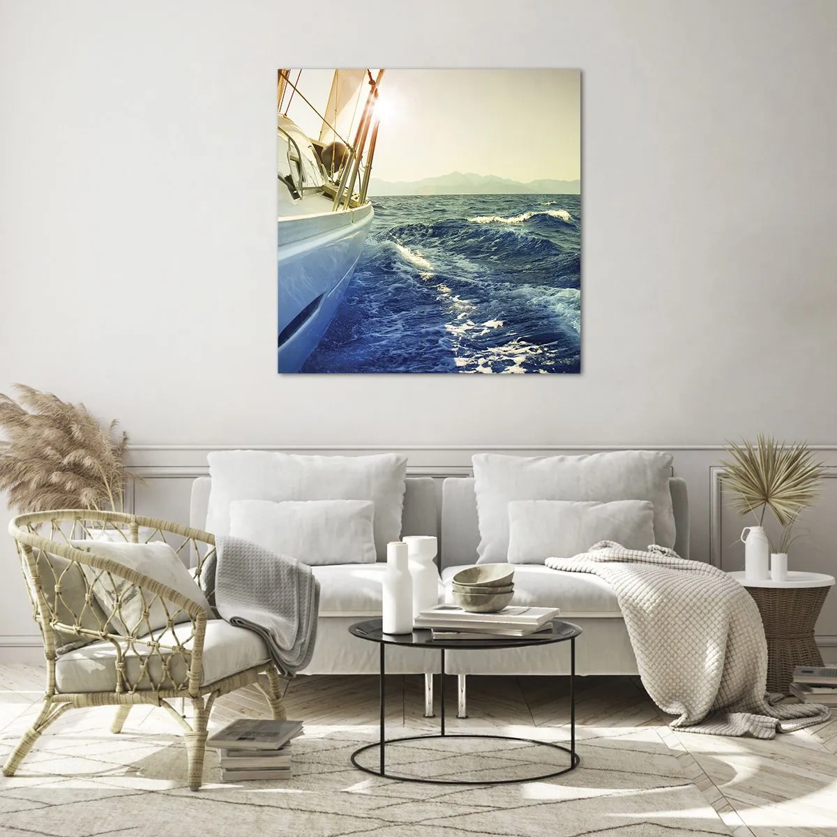 Quadro em vidro - Depois da aventura - 50x50 cm