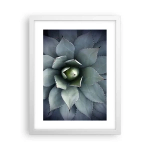 Pôster em moldura branca - Atrai e adverte - 30x40 cm