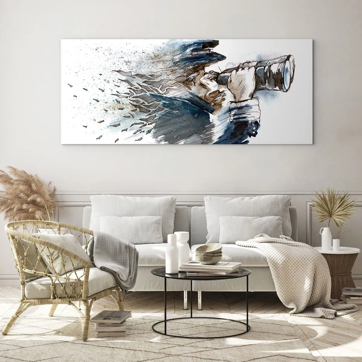 Quadro em vidro - Dez na escala Beaufort! - 100x40 cm