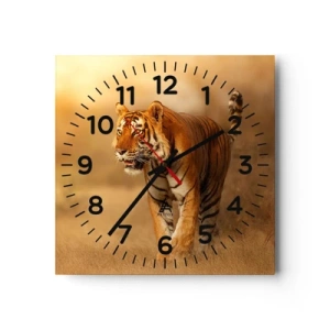 Relógio de parede - Relógio em vidro - Antes do ataque - 40x40 cm