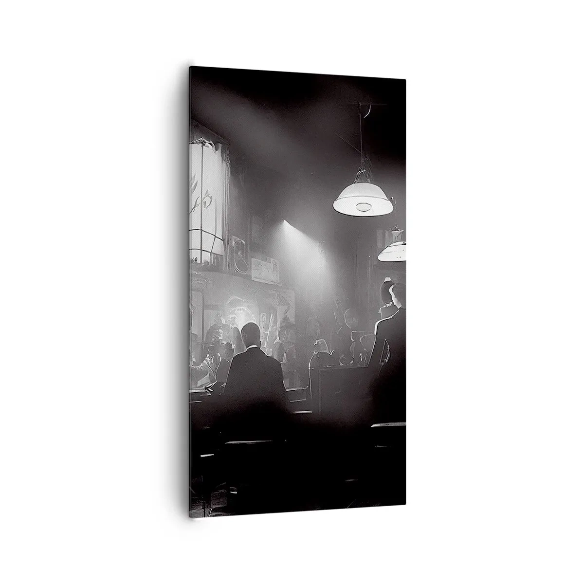 Quadro em tela - Em uma atmosfera de jazz - 65x120 cm