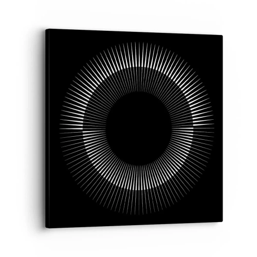 Quadro em tela - Sol preto - 30x30 cm