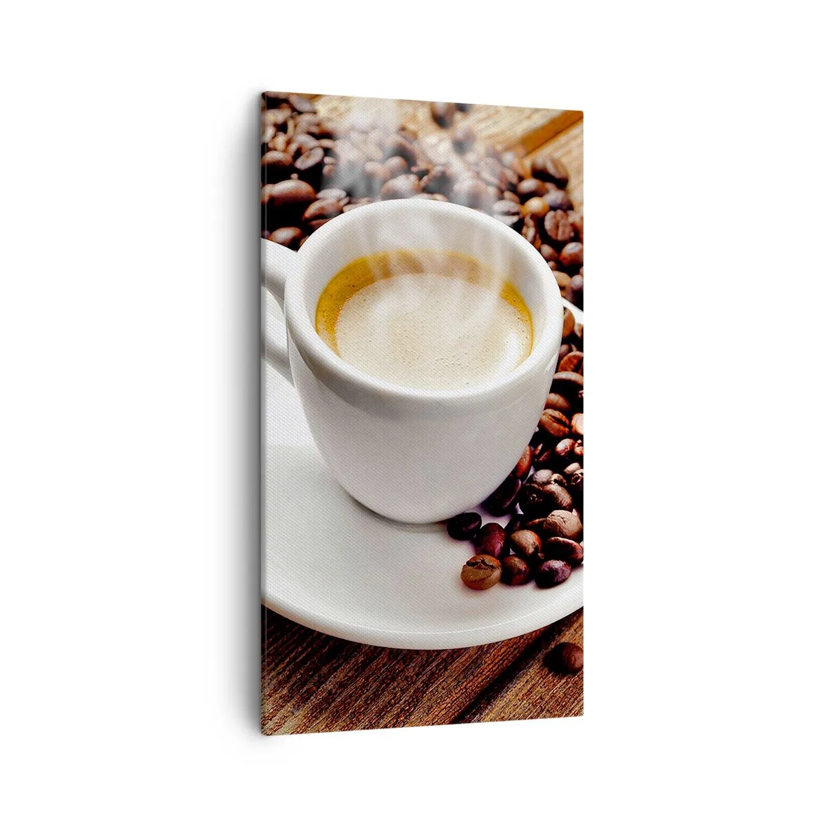 Quadro em tela - Pausa para um café - 45x80 cm