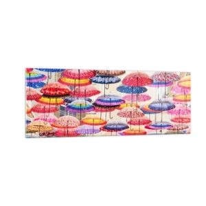 Quadro em vidro - Prado urbano - 140x50 cm