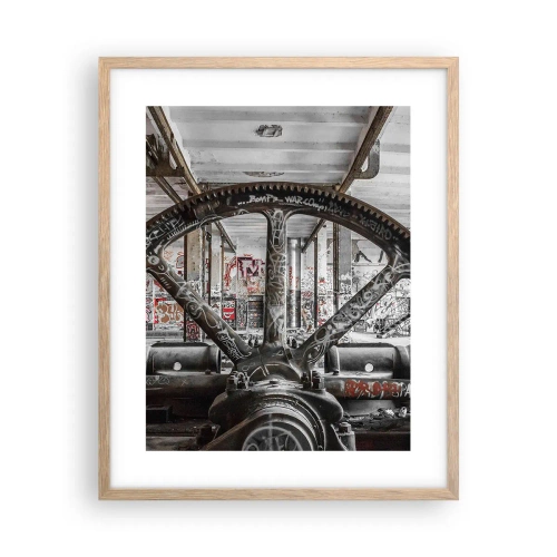 Pôster com moldura de carvalho claro - A vida secreta da fábrica - 40x50 cm