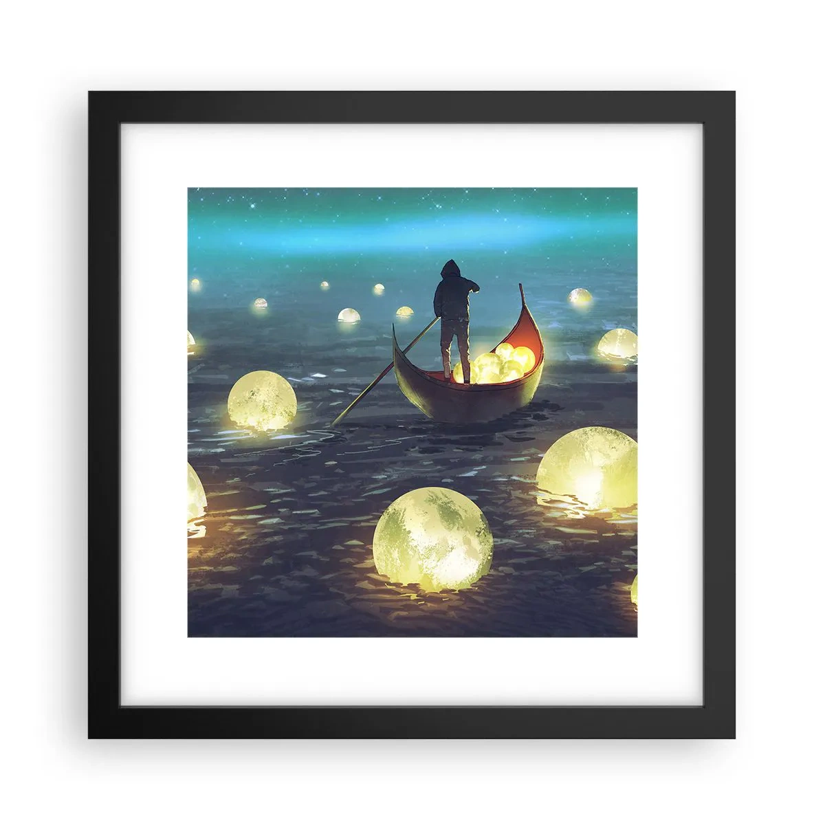 Pôster com moldura preta - Coisas com as quais os filósofos nunca sonharam - 30x30 cm