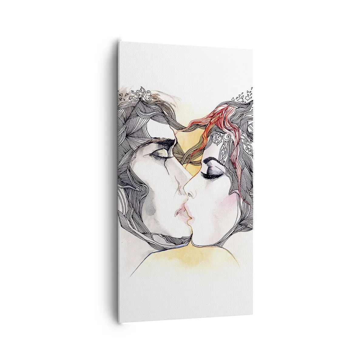 Quadro em tela - O mundo não existe - 65x120 cm