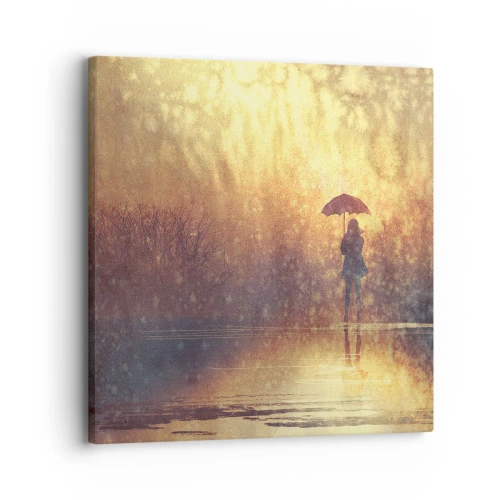 Quadro em tela - Sinto alguém a olhar para mim - 30x30 cm