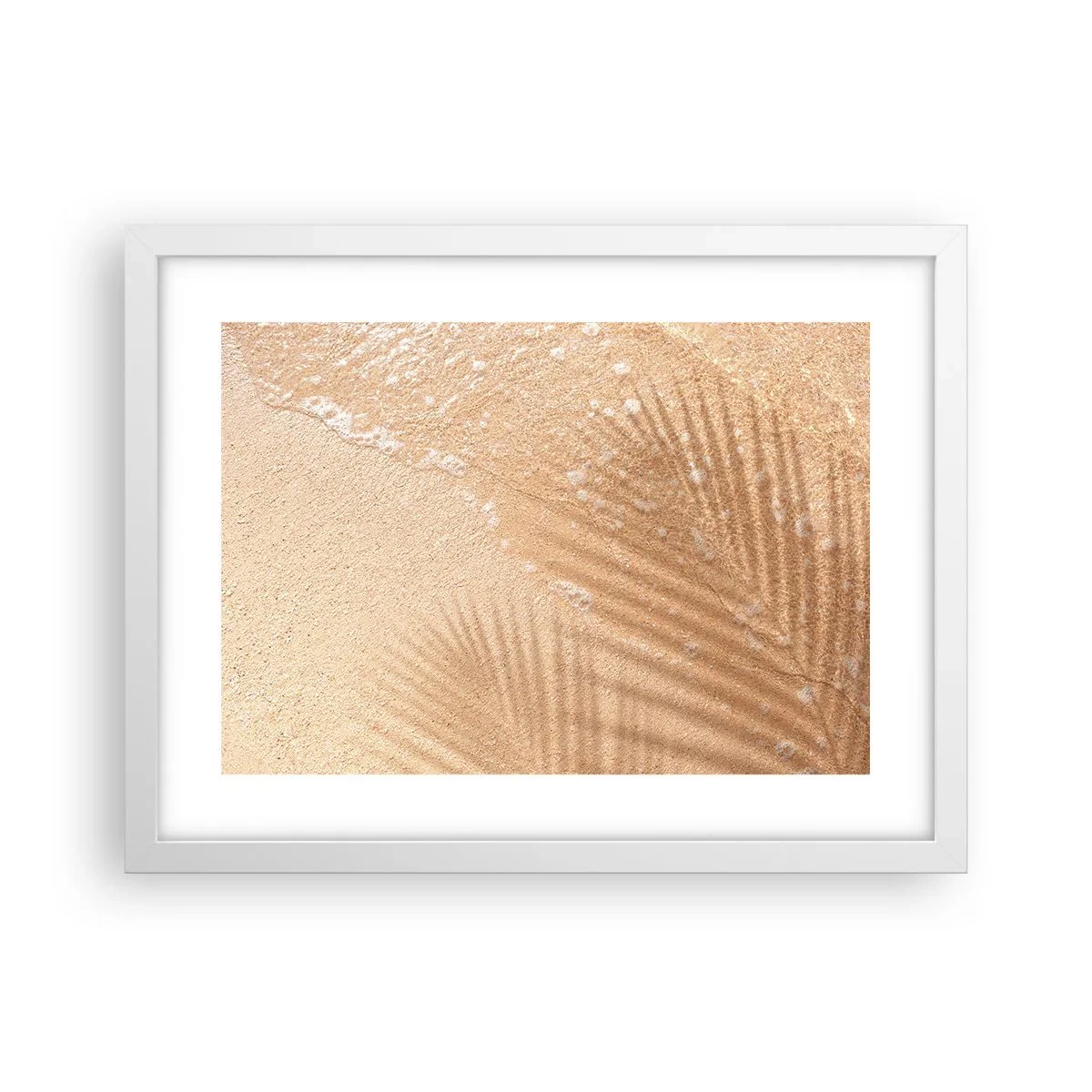 Pôster em moldura branca - A sombra de um verão quente - 40x30 cm
