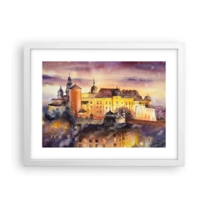 Pôster em moldura branca - História e conto de fadas - 40x30 cm