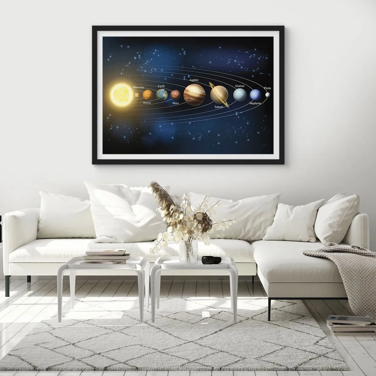 Pôster com moldura preta - Um de dez - 70x50 cm