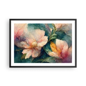 Pôster com moldura preta - Apenas sutileza - 70x50 cm