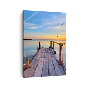 Quadro em tela - Caminhando em direção ao sol - 50x70 cm